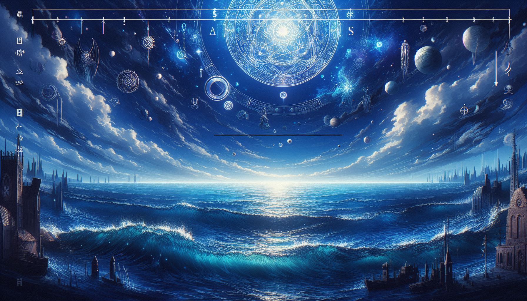 綺麗な海とオカルト図章